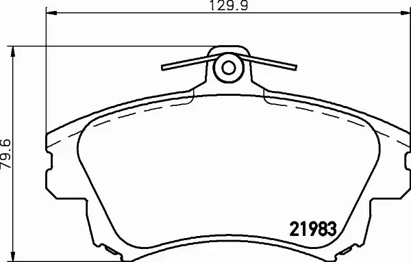 HELLA PAGID KLOCKI HAMULCOWE 8DB 355 006-711 