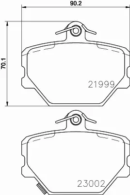 HELLA PAGID KLOCKI HAMULCOWE 8DB 355 008-721 