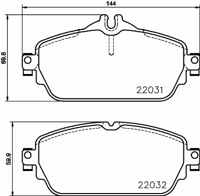 HELLA PAGID KLOCKI HAMULCOWE 8DB 355 021-551 