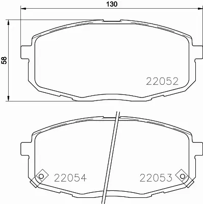 HELLA PAGID KLOCKI HAMULCOWE 8DB 355 025-791 