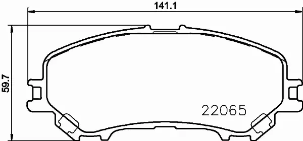 HELLA KLOCKI HAMULCOWE 8DB 355 021-691 