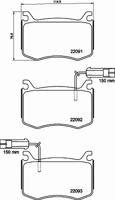 HELLA PAGID KLOCKI HAMULCOWE 8DB 355 039-051 