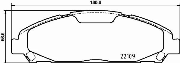 HELLA PAGID KLOCKI HAMULCOWE 8DB 355 032-991 