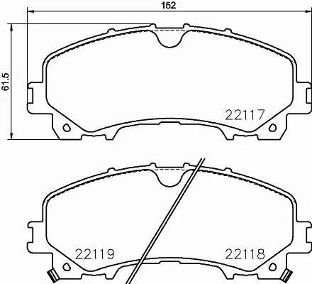 HELLA PAGID KLOCKI HAMULCOWE 8DB 355 024-621 