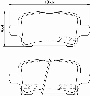 HELLA KLOCKI HAMULCOWE 8DB 355 024-911 