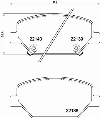 HELLA KLOCKI HAMULCOWE 8DB 355 039-121 