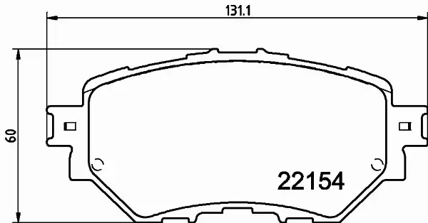 HELLA PAGID KLOCKI HAMULCOWE 8DB 355 032-091 