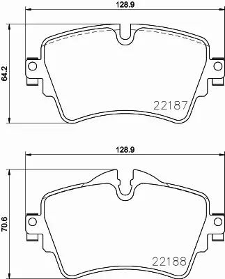 HELLA PAGID KLOCKI HAMULCOWE 8DB 355 023-091 