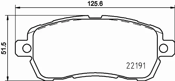 HELLA PAGID KLOCKI HAMULCOWE 8DB 355 031-721 