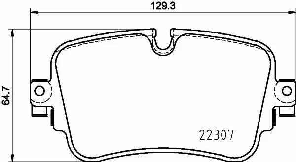 HELLA PAGID KLOCKI HAMULCOWE 8DB 355 025-681 