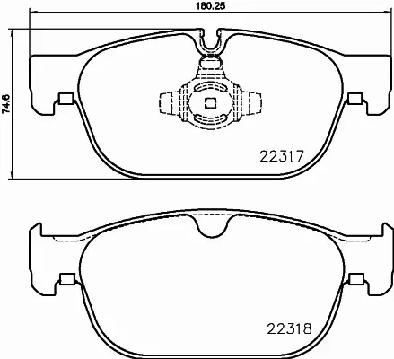 HELLA KLOCKI HAMULCOWE 8DB 355 024-801 