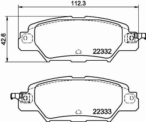 HELLA PAGID KLOCKI HAMULCOWE 8DB 355 025-461 