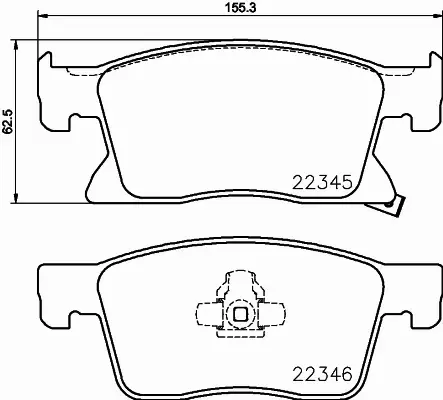 HELLA PAGID KLOCKI HAMULCOWE 8DB 355 024-781 