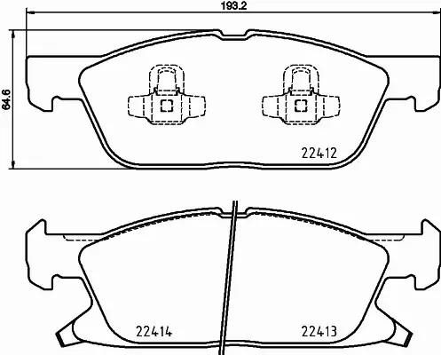 HELLA PAGID KLOCKI HAMULCOWE 8DB 355 024-981 