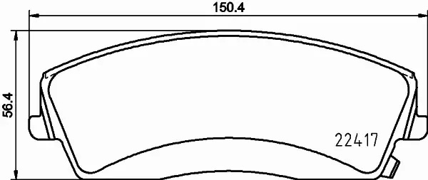 HELLA PAGID KLOCKI HAMULCOWE 8DB 355 025-001 