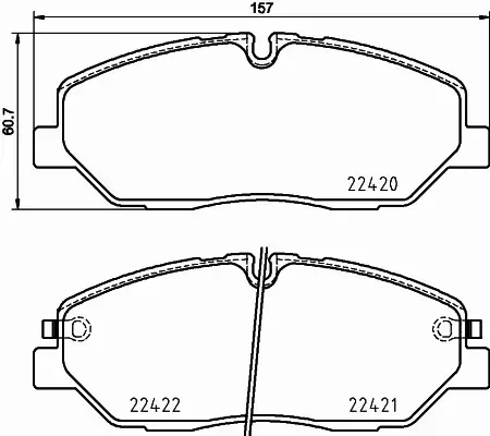 HELLA PAGID KLOCKI HAMULCOWE 8DB 355 025-751 