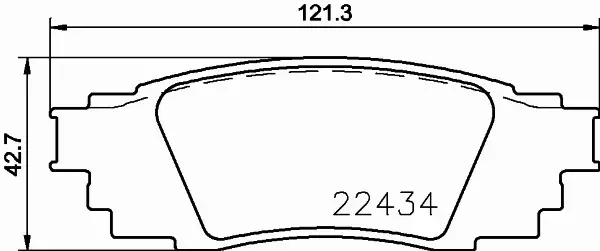 HELLA PAGID KLOCKI HAMULCOWE 8DB 355 025-121 