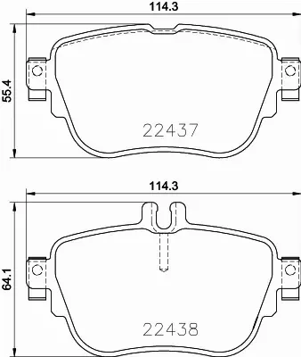 HELLA KLOCKI HAMULCOWE 8DB 355 025-781 