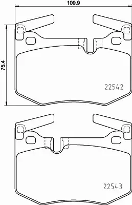 HELLA PAGID KLOCKI HAMULCOWE 8DB 355 025-611 