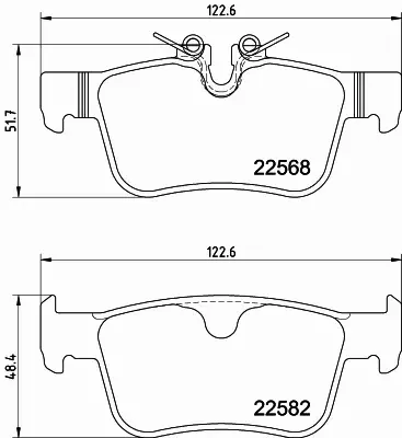 HELLA KLOCKI HAMULCOWE 8DB 355 025-971 