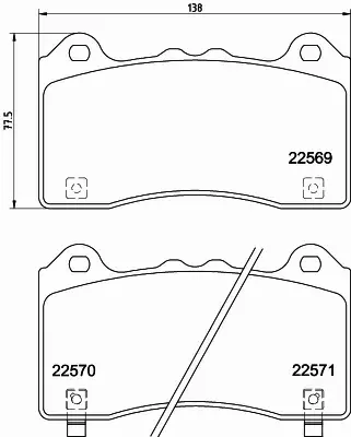 HELLA PAGID KLOCKI HAMULCOWE 8DB 355 025-831 