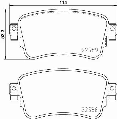 HELLA PAGID KLOCKI HAMULCOWE 8DB 355 037-681 