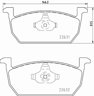 HELLA PAGID KLOCKI HAMULCOWE 8DB 355 032-951 