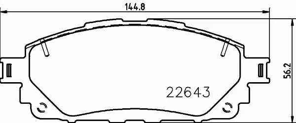 HELLA PAGID KLOCKI HAMULCOWE 8DB 355 032-961 