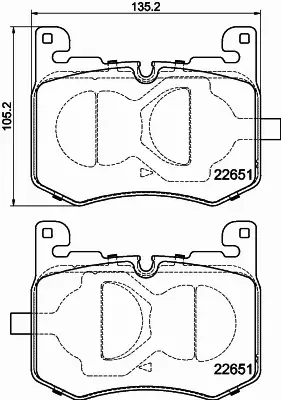 HELLA PAGID KLOCKI HAMULCOWE 8DB 355 040-641 