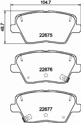 HELLA PAGID KLOCKI HAMULCOWE 8DB 355 037-891 