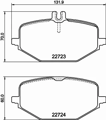 HELLA PAGID KLOCKI HAMULCOWE 8DB 355 040-691 