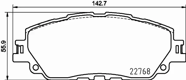 HELLA KLOCKI HAMULCOWE 8DB 355 036-511 