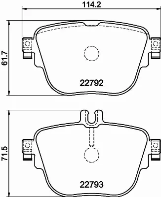 HELLA PAGID KLOCKI HAMULCOWE 8DB 355 032-161 