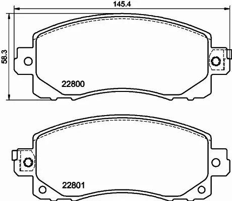 HELLA KLOCKI HAMULCOWE 8DB 355 039-161 