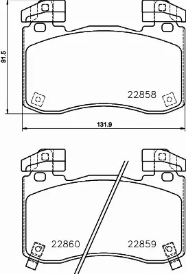 HELLA PAGID KLOCKI HAMULCOWE 8DB 355 039-451 