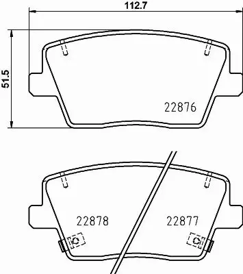 HELLA PAGID KLOCKI HAMULCOWE 8DB 355 039-431 