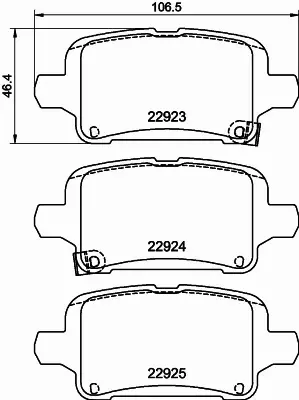 HELLA PAGID KLOCKI HAMULCOWE 8DB 355 037-721 