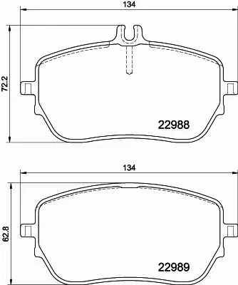 HELLA KLOCKI HAMULCOWE 8DB 355 037-961 