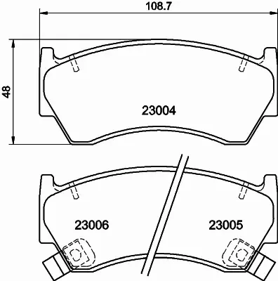 HELLA PAGID KLOCKI HAMULCOWE 8DB 355 016-661 