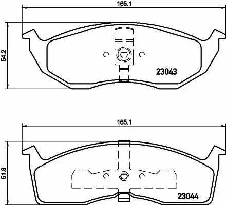 HELLA PAGID KLOCKI HAMULCOWE 8DB 355 007-941 