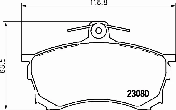 HELLA PAGID KLOCKI HAMULCOWE 8DB 355 016-671 