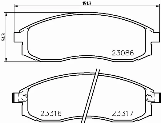 HELLA PAGID KLOCKI HAMULCOWE 8DB 355 016-891 