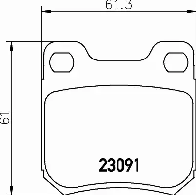 HELLA PAGID KLOCKI HAMULCOWE 8DB 355 009-041 