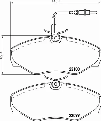 HELLA PAGID KLOCKI HAMULCOWE 8DB 355 018-501 