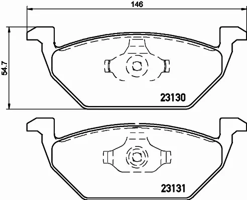 HELLA KLOCKI HAMULCOWE 8DB 355 008-591 