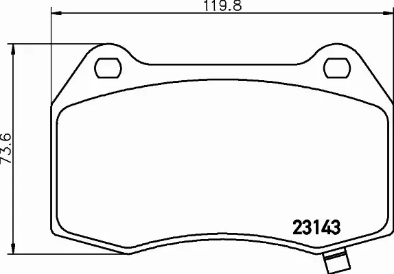 HELLA PAGID KLOCKI HAMULCOWE 8DB 355 014-461 