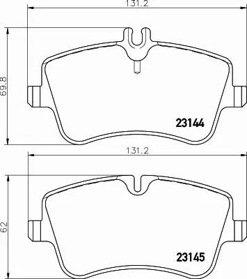 HELLA KLOCKI HAMULCOWE 8DB 355 018-351 