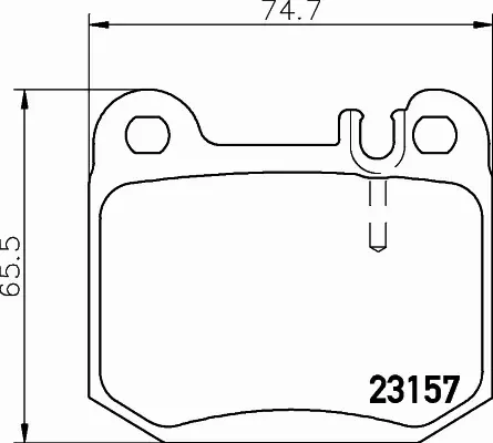 HELLA PAGID KLOCKI HAMULCOWE 8DB 355 008-831 