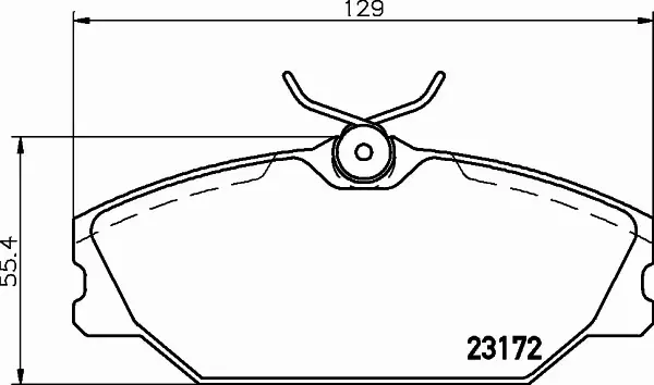 HELLA KLOCKI HAMULCOWE 8DB 355 019-391 