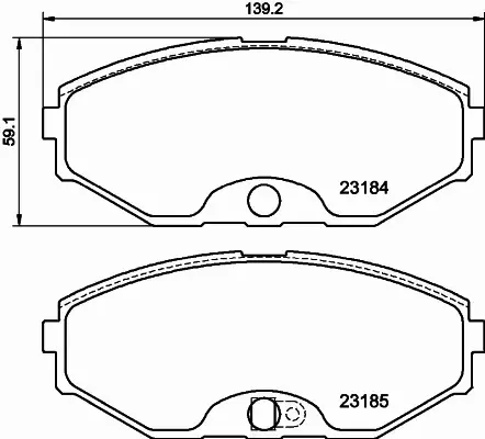 HELLA PAGID KLOCKI HAMULCOWE 8DB 355 011-181 